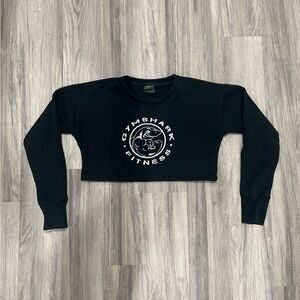 Gymshark Black Cropped Fitness Top